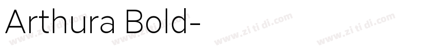 Arthura Bold字体转换
